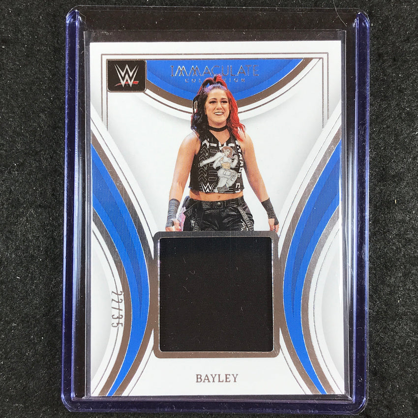 2023 Immaculate WWE BAYLEY Remarkable Memorabilia Relic Base 22/35