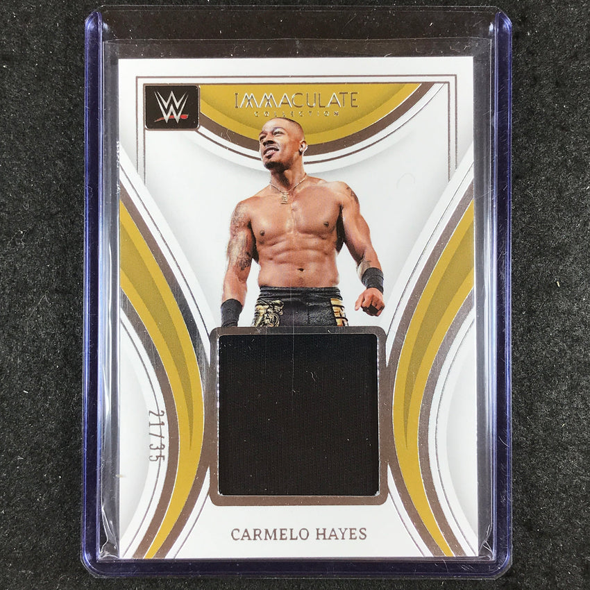 2023 Immaculate WWE CARMELO HAYES Remarkable Memorabilia Relic Base 21/35