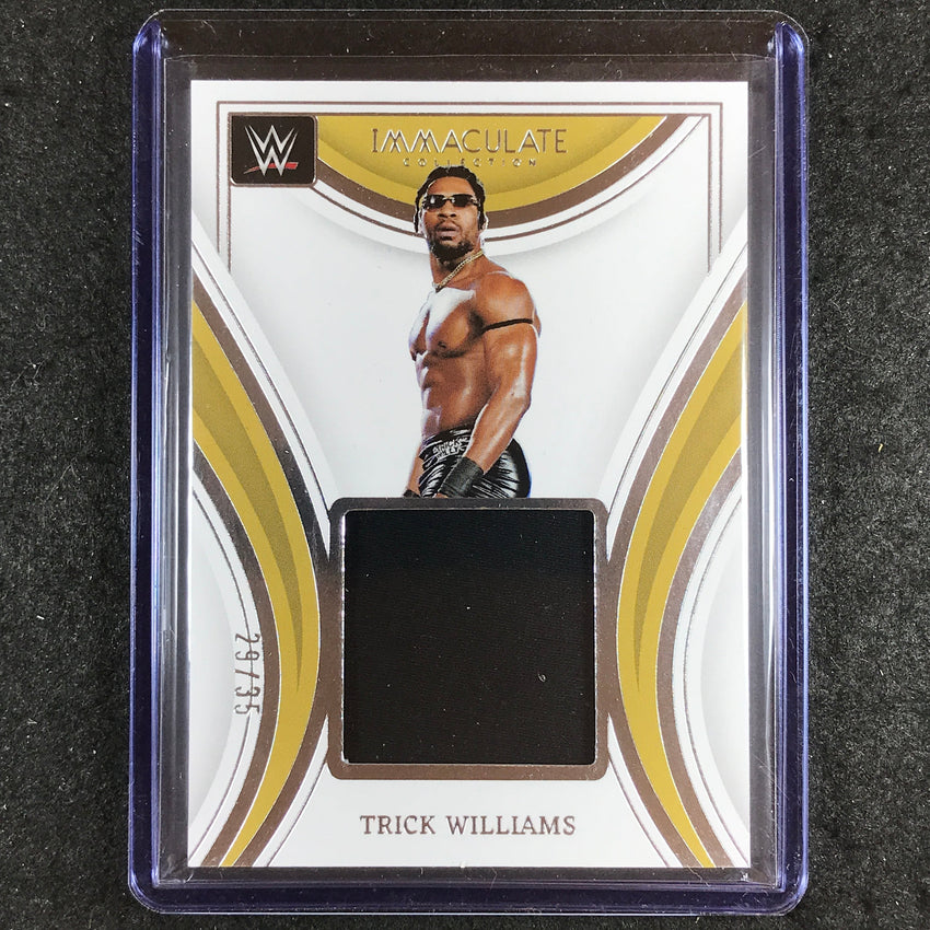 2023 Immaculate WWE TRICK WILLIAMS Remarkable Memorabilia Relic Base 29/35