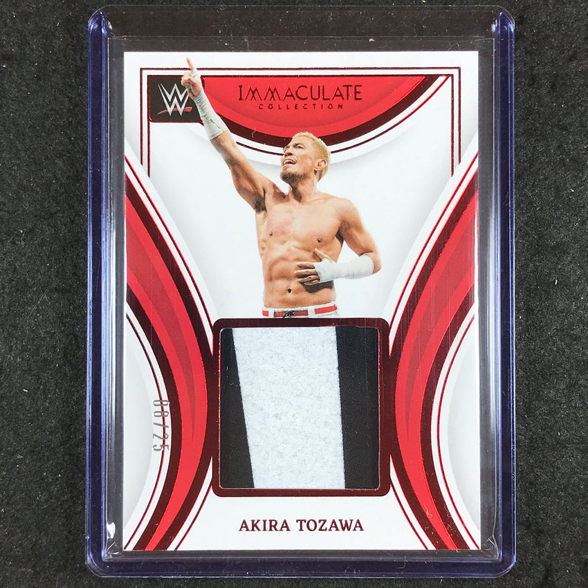 2023 Immaculate WWE AKIRA TOZAWA Remarkable Memorabilia Relic Red 8/25