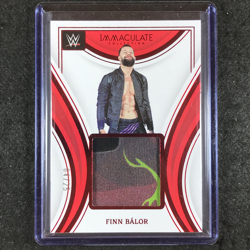 2023 Immaculate WWE FINN BALOR Remarkable Memorabilia Relic Red 4/25