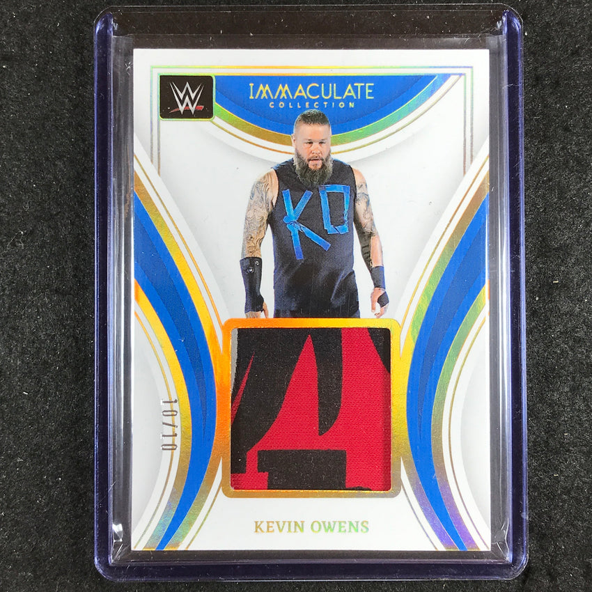 2023 Immaculate WWE KEVIN OWENS Remarkable Memorabilia Relic Gold 10/10