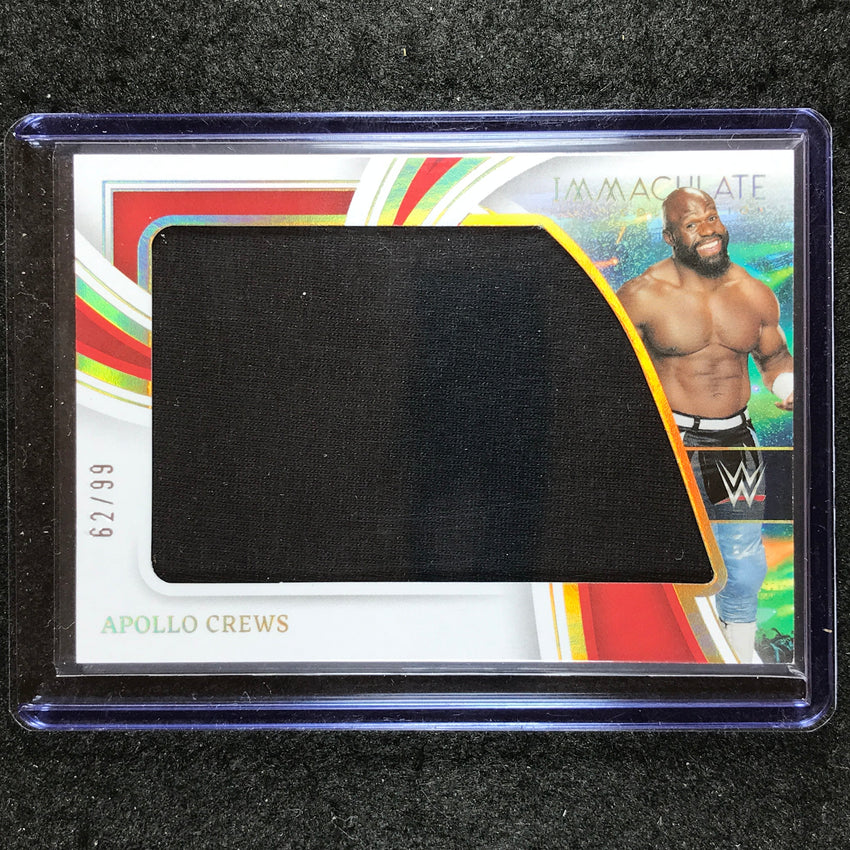 2023 Immaculate WWE APOLLO CREWS Immaculate Standard Jumbo Relic 62/99
