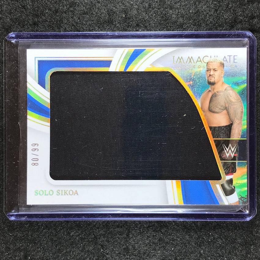 2023 Immaculate WWE SOLO SIKOA Immaculate Standard Jumbo Relic 80/99