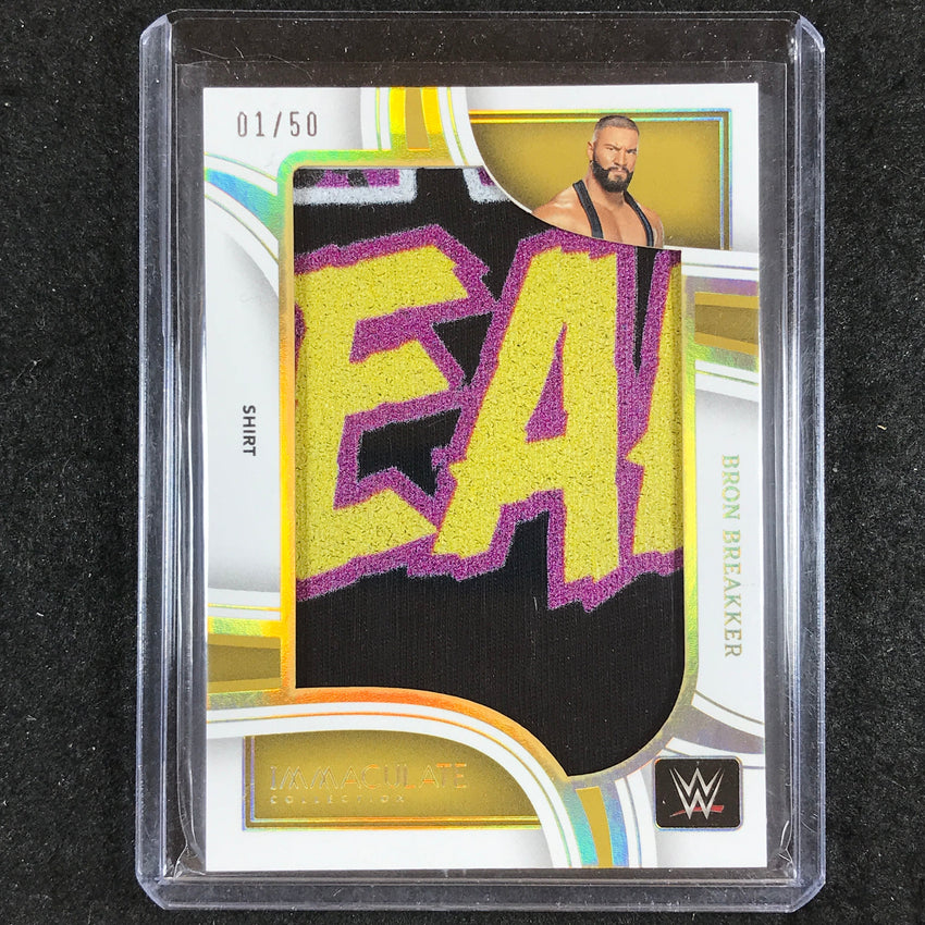 2023 Immaculate WWE BRON BREAKKER Jumbo Memorabilia Shirt Relic 1/50