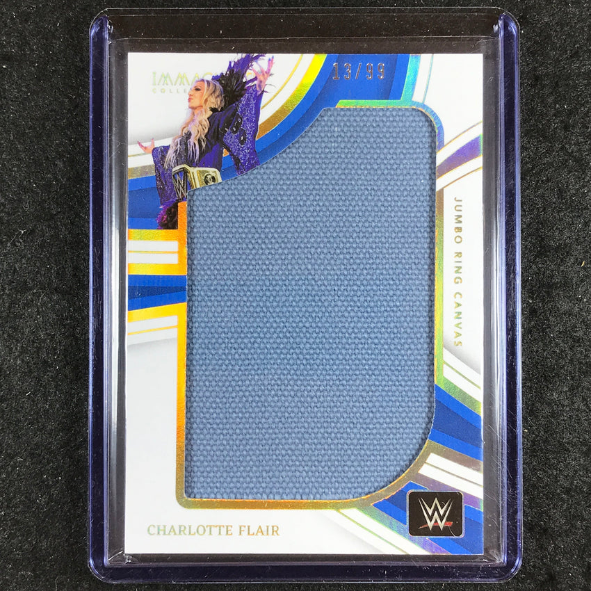 2023 Immaculate WWE CHARLOTTE FLAIR Jumbo Memorabilia Ring Canvas Relic 13/99