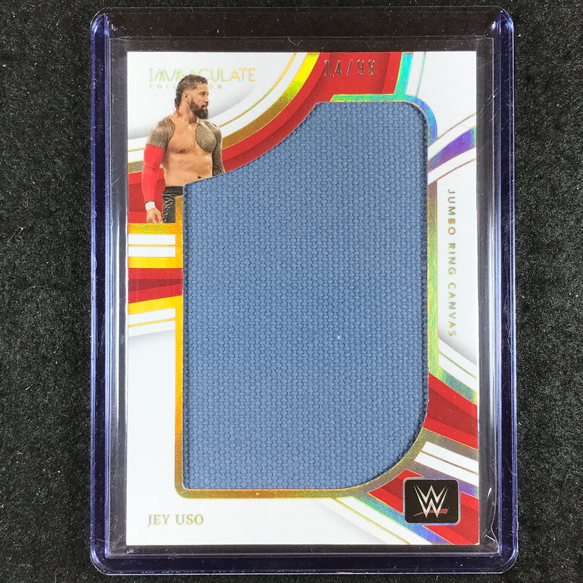 2023 Immaculate WWE JEY USO Jumbo Memorabilia Ring Canvas Relic 14/99