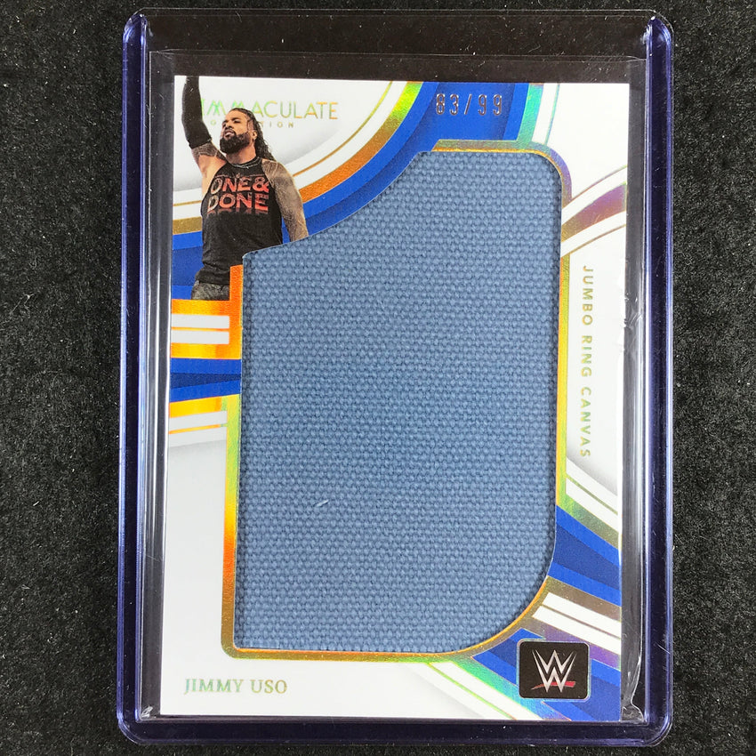 2023 Immaculate WWE JIMMY USO Jumbo Memorabilia Ring Canvas Relic 83/99