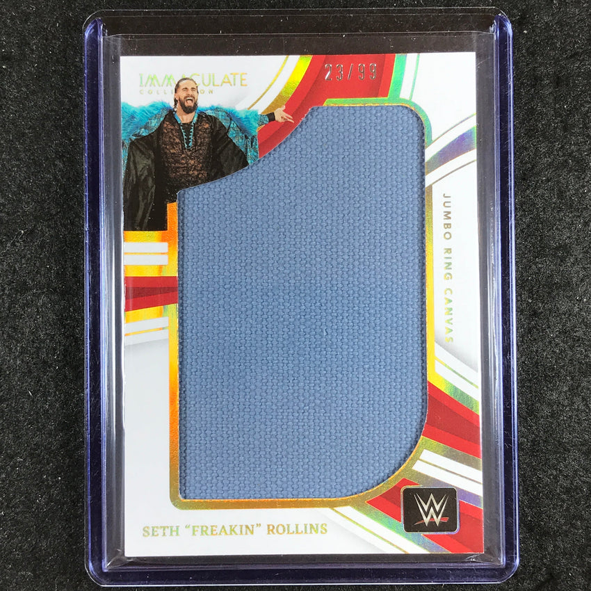2023 Immaculate WWE SETH ROLLINS Jumbo Memorabilia Ring Canvas Relic 23/99