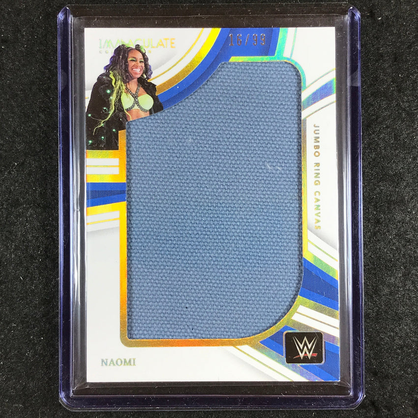 2023 Immaculate WWE NAOMI Jumbo Memorabilia Ring Canvas Relic 16/99