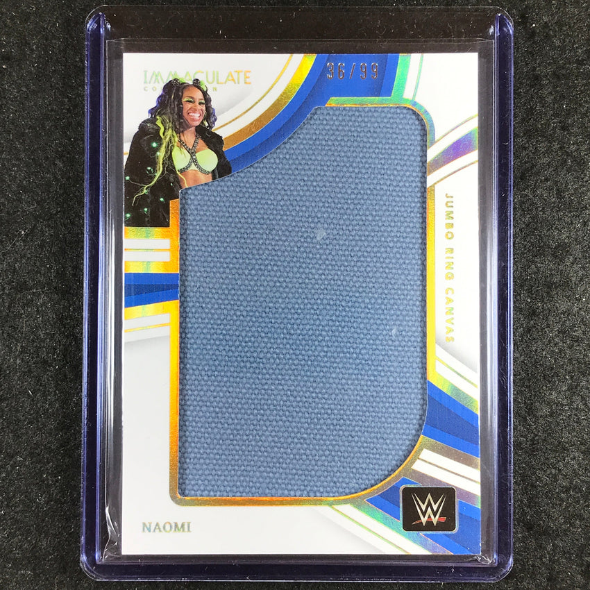 2023 Immaculate WWE NAOMI Jumbo Memorabilia Ring Canvas Relic 36/99