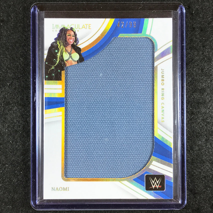 2023 Immaculate WWE NAOMI Jumbo Memorabilia Ring Canvas Relic 42/99