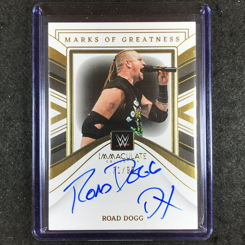 2023 Immaculate WWE ROAD DOGG Marks of Greatness Auto Base 71/99
