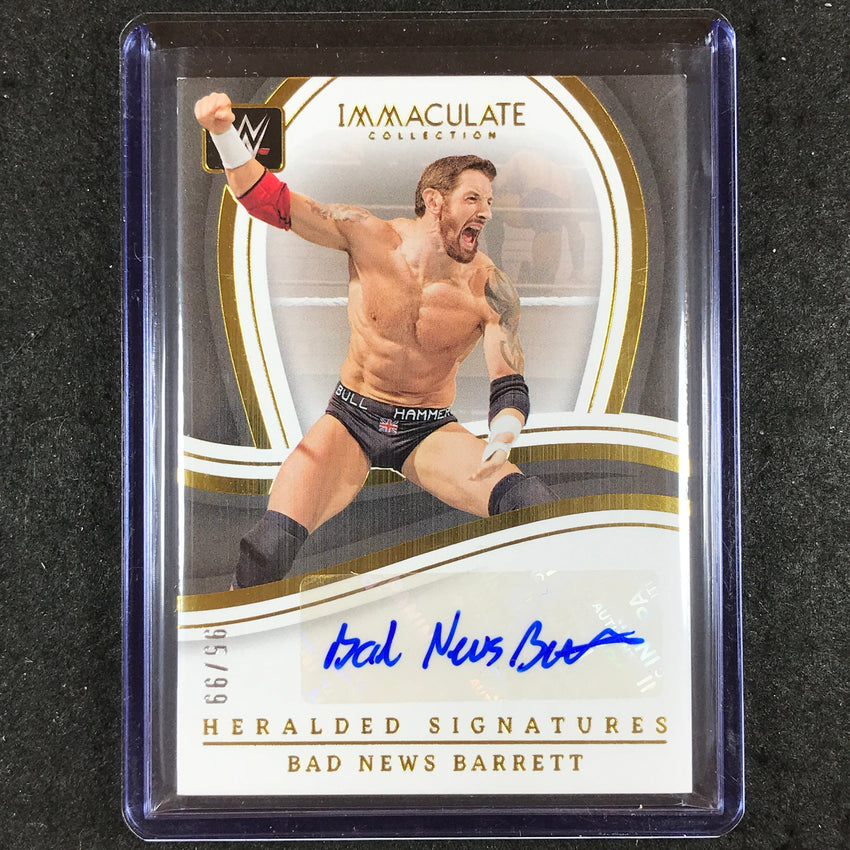 2023 Immaculate WWE BAD NEWS BARRETT Heralded Signatures Auto 95/99