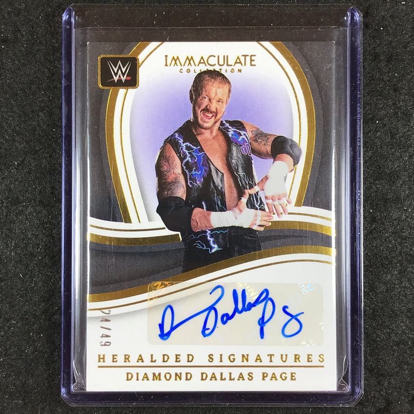 2023 Immaculate WWE DIAMOND DALLAS PAGE Heralded Signatures Auto 24/49
