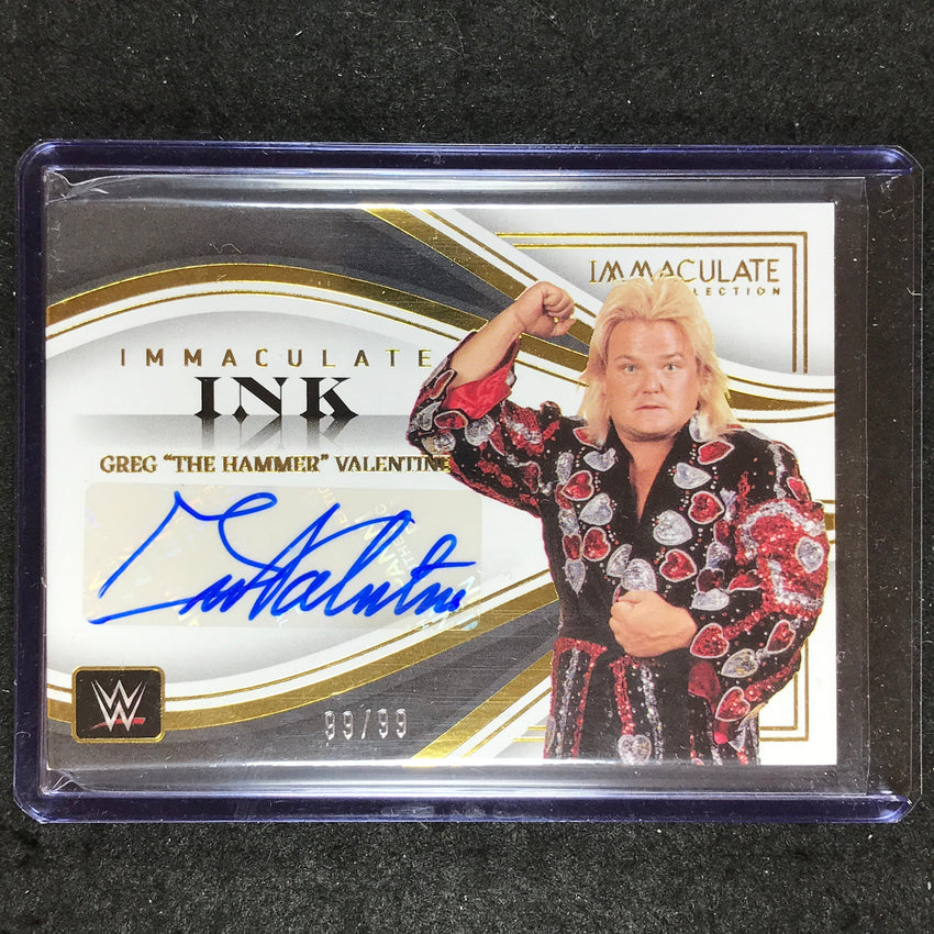 2023 Immaculate WWE GREG "THE HAMMER" VALENTINE Immaculate Ink Auto 99/99