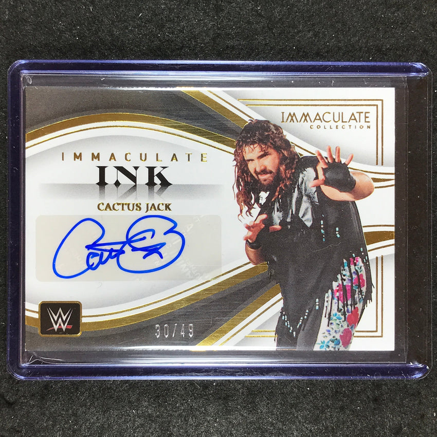 2023 Immaculate WWE CACTUS JACK Immaculate Ink Auto 30/49
