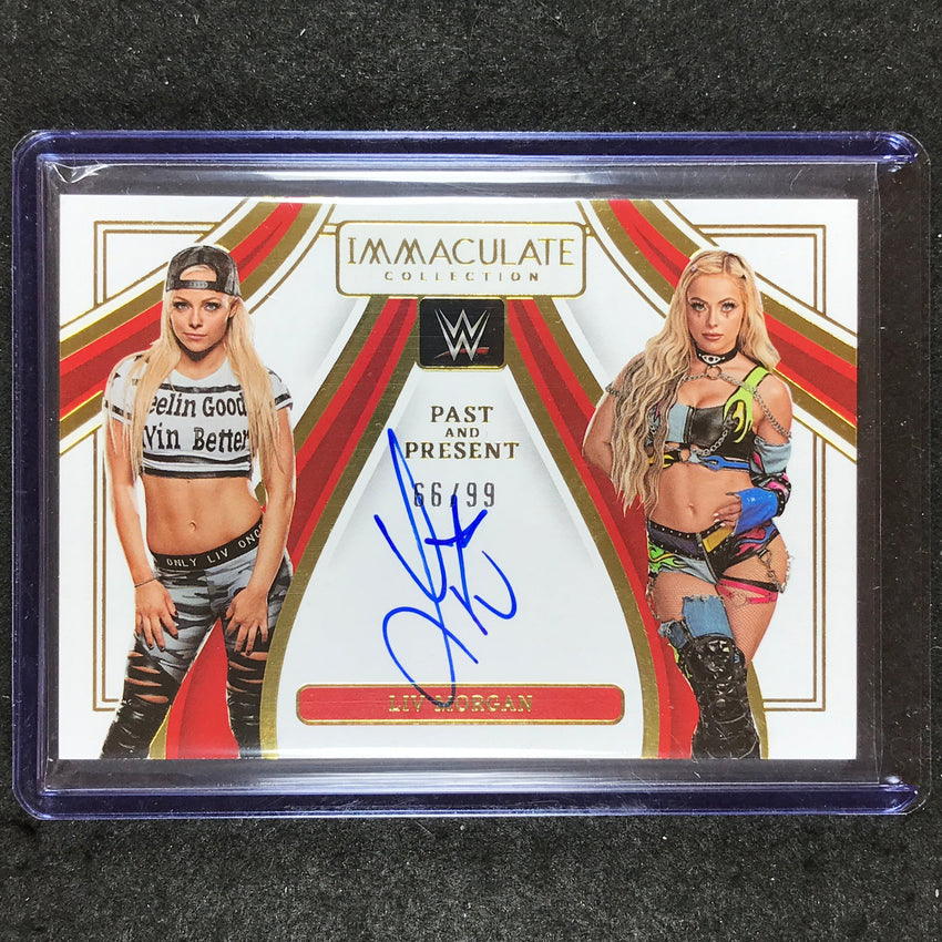 2023 Immaculate WWE LIV MORGAN Past and Present Auto 66/99