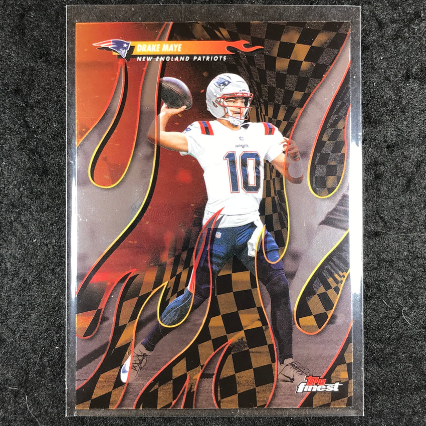 2025 Topps Finest NFL DRAKE MAYE Torchers Base #25