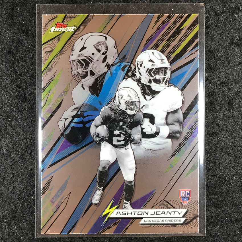2025 Topps Finest NFL ASHTON JEANTY Power Kings Rookie Base #3