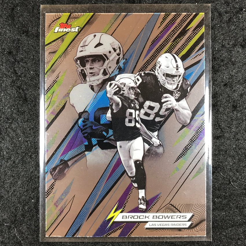 2025 Topps Finest NFL BROCK BOWERS Power Kings Base #9