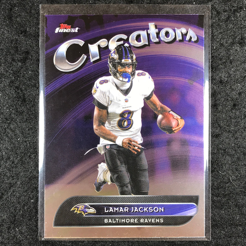 2025 Topps Finest NFL LAMAR JACKSON Creators Base #3