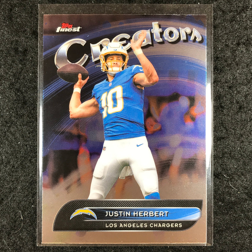 2025 Topps Finest NFL JUSTIN HERBERT Creators Base #17