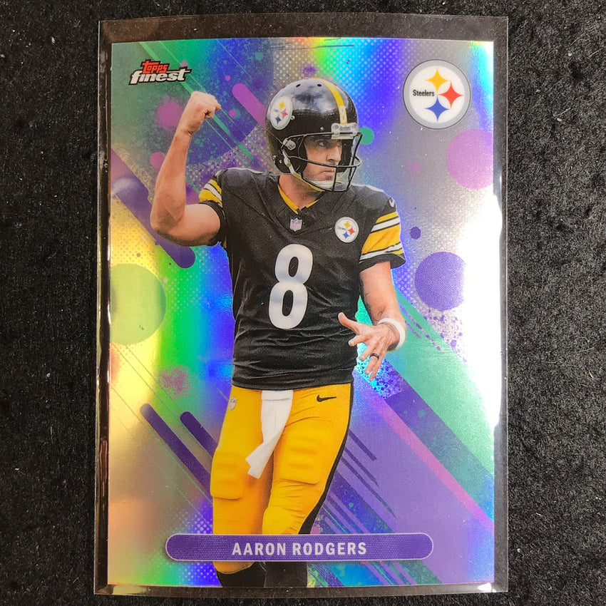 2025 Topps Finest NFL AARON RODGERS Common Refractor #64