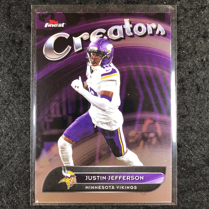 2025 Topps Finest NFL JUSTIN JEFFERSON Creators Base #20