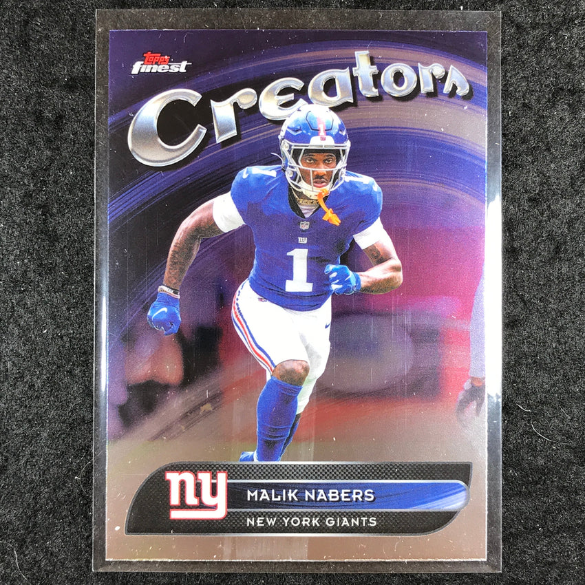 2025 Topps Finest NFL MALIK NABERS Creators Base #22