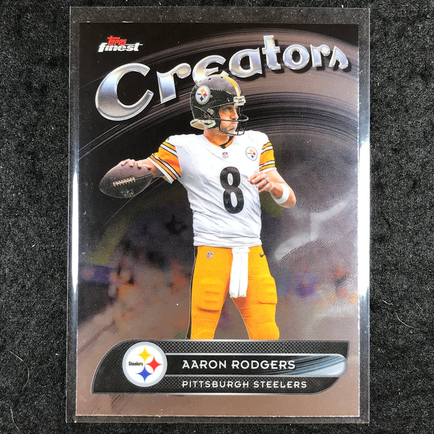 2025 Topps Finest NFL AARON RODGERS Creators Base #25