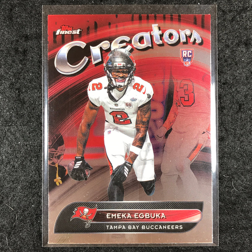 2025 Topps Finest NFL EMEKA EGBUKA Creators Rookie Base #28