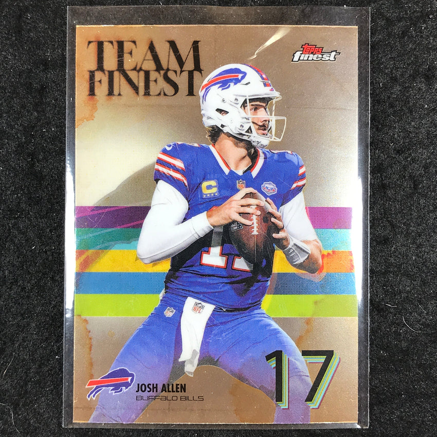 2025 Topps Finest NFL JOSH ALLEN Team Finest Base #1