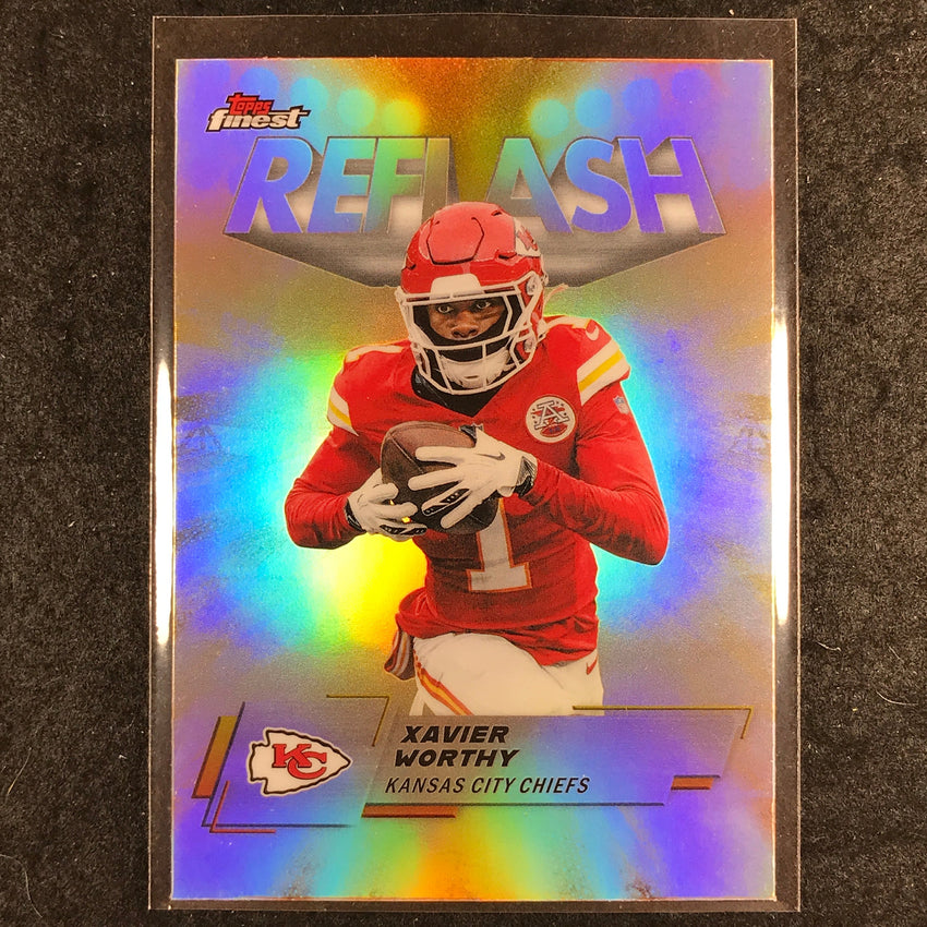 2025 Topps Finest NFL XAVIER WORTHY Reflash Refractor #14