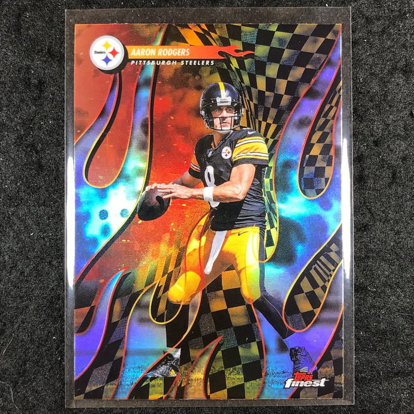 2025 Topps Finest NFL AARON RODGERS Torchers Refractor #27