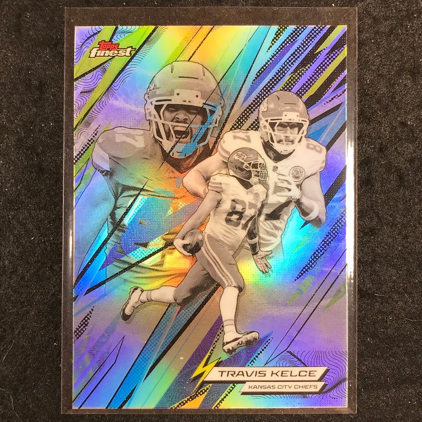 2025 Topps Finest NFL TRAVIS KELCE Power Kings Refractor #8