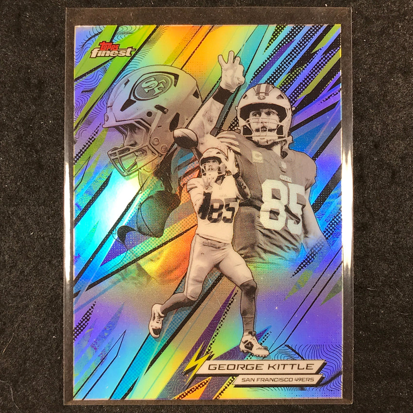2025 Topps Finest NFL GEORGE KITTLE Power Kings Refractor #10