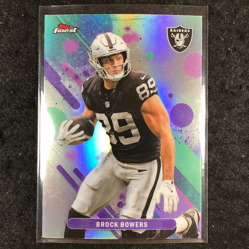 2025 Topps Finest NFL BROCK BOWERS Common Refractor #95
