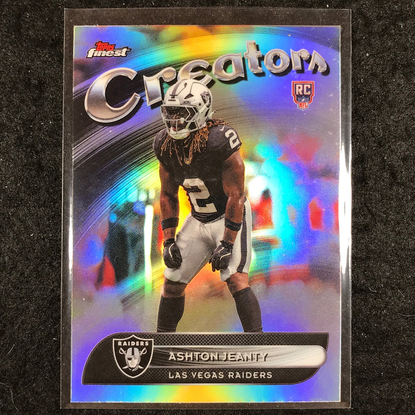 2025 Topps Finest NFL ASHTON JEANTY Creators Rookie Refractor #16