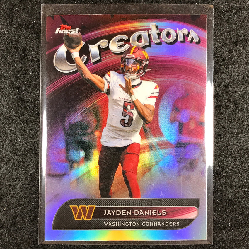 2025 Topps Finest NFL JAYDEN DANIELS Creators Refractor #30