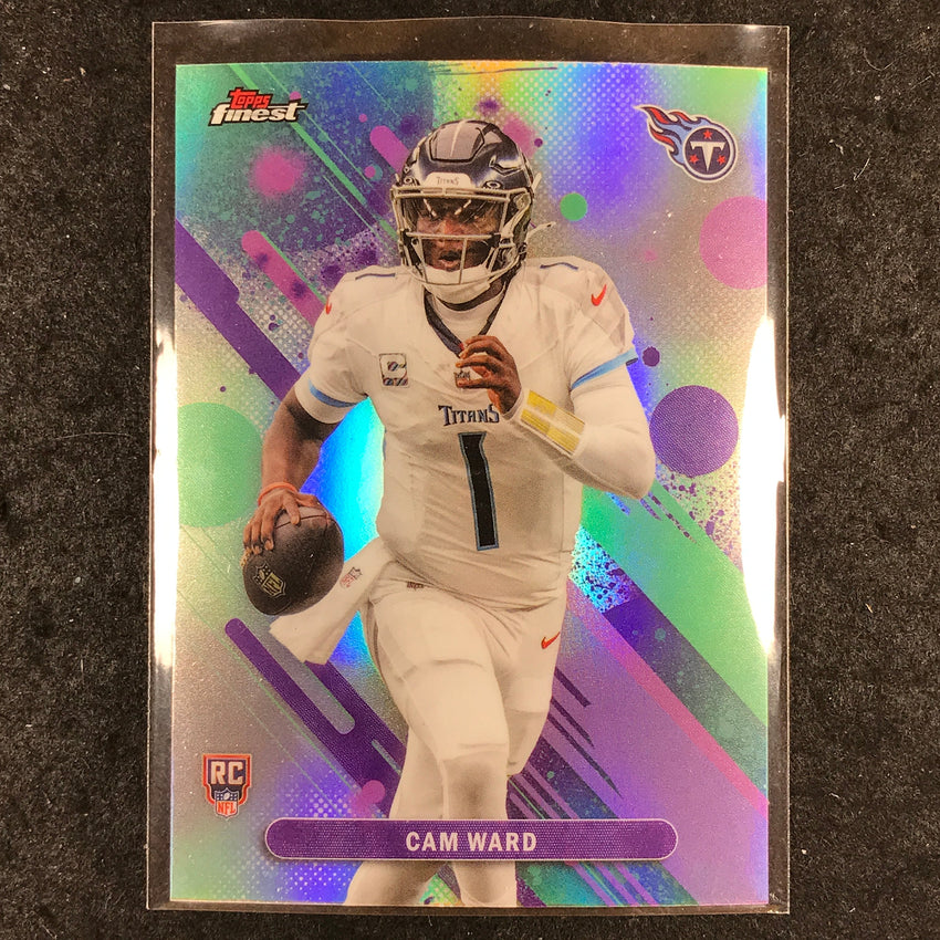 2025 Topps Finest NFL CAM WARD Rookie Common Refractor #1