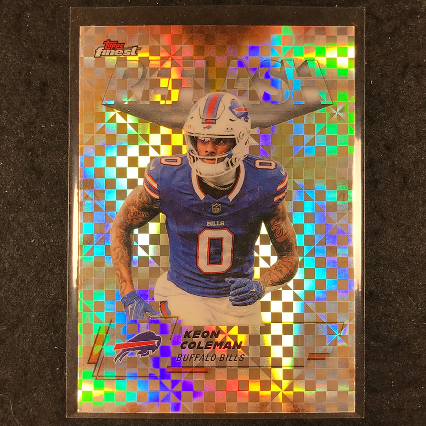 2025 Topps Finest NFL KEON COLEMAN Reflash X-Fractor #11