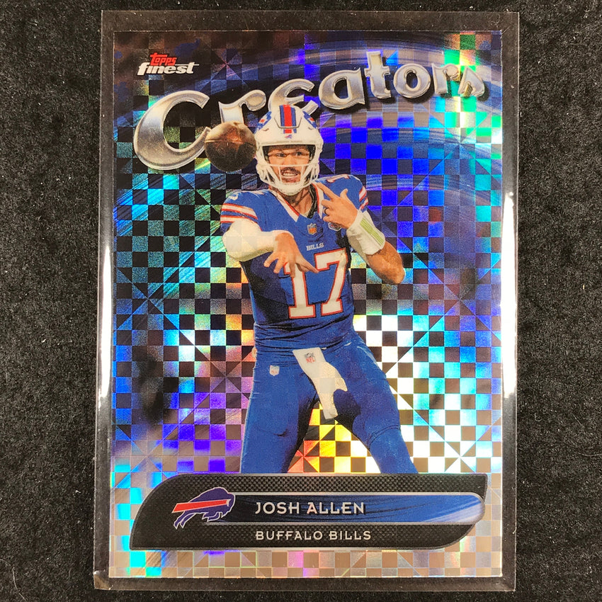 2025 Topps Finest NFL JOSH ALLEN Creators X-Fractor #4
