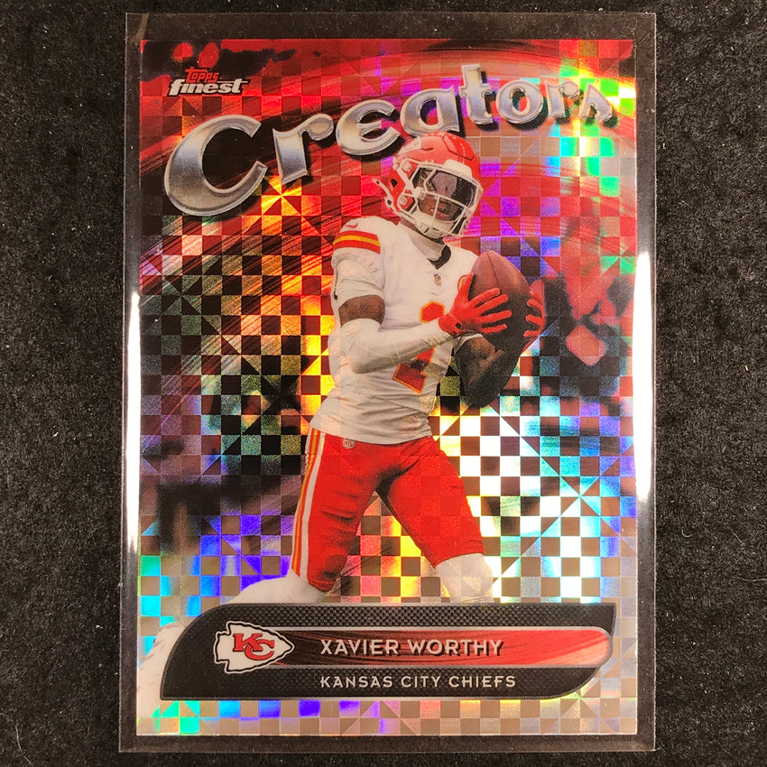 2025 Topps Finest NFL XAVIER WORTHY Creators X-Fractor #15