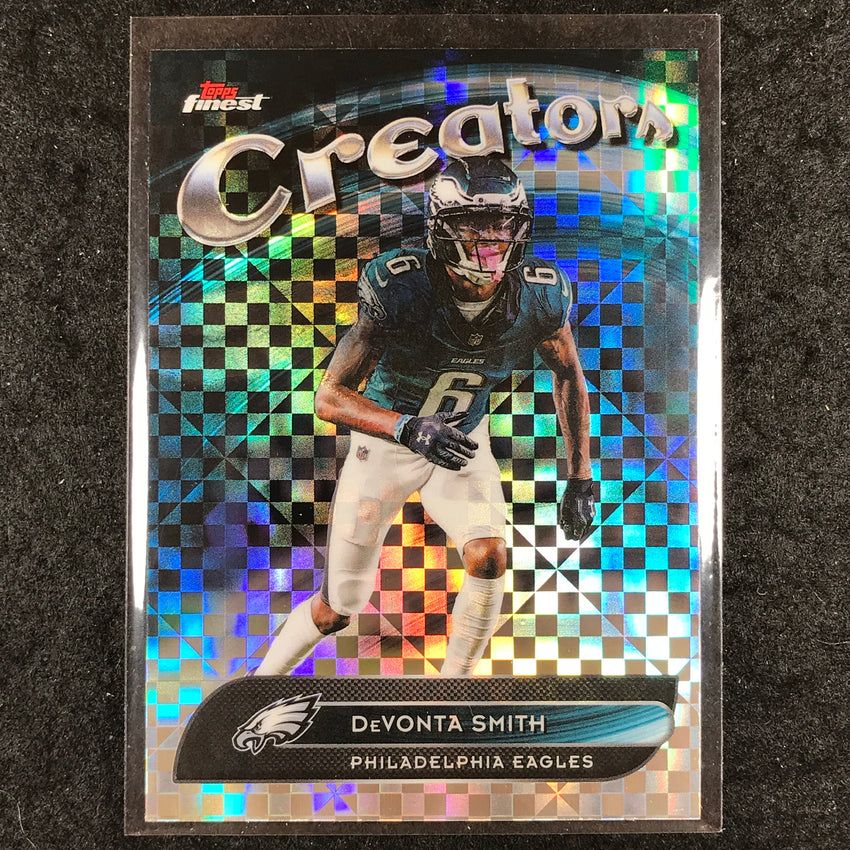2025 Topps Finest NFL DEVONTA SMITH Creators X-Fractor #24