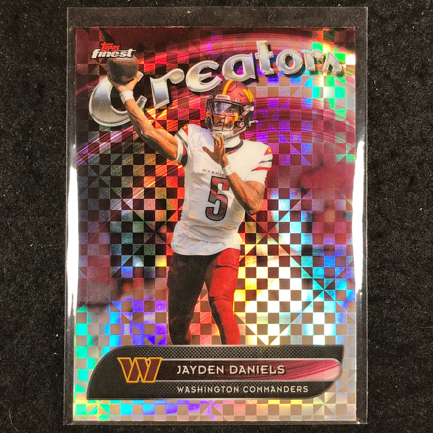 2025 Topps Finest NFL JAYDEN DANIELS Creators X-Fractor #30