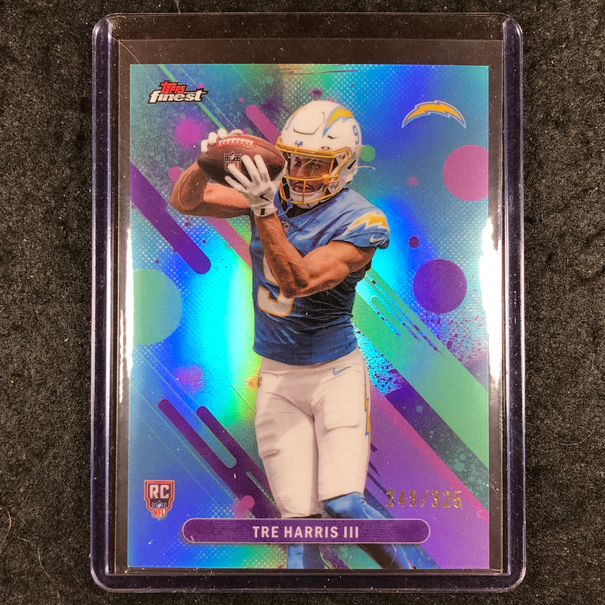 2025 Topps Finest NFL TRE HARRIS III Rookie Common Sky Blue 248/325