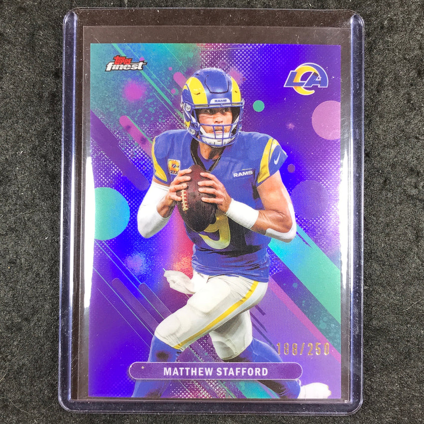 2025 Topps Finest NFL MATTHEW STAFFORD Common Purple 188/250