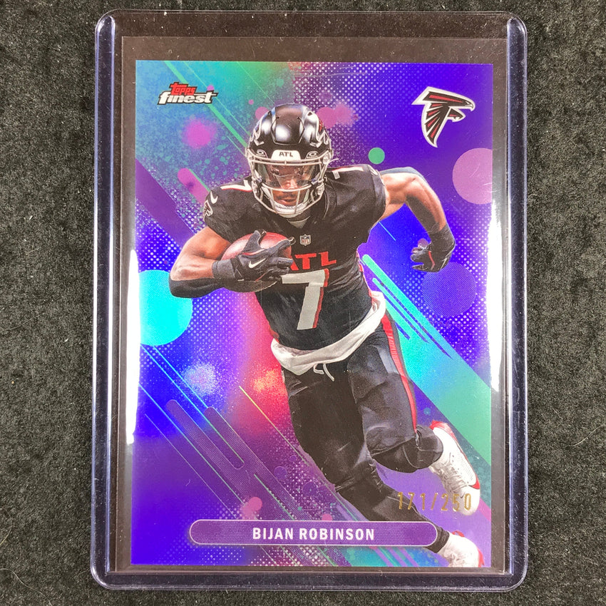 2025 Topps Finest NFL BIJAN ROBINSON Common Purple 171/250