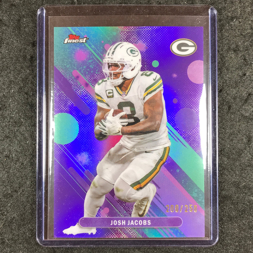 2025 Topps Finest NFL JOSH JACOBS Common Purple 200/250